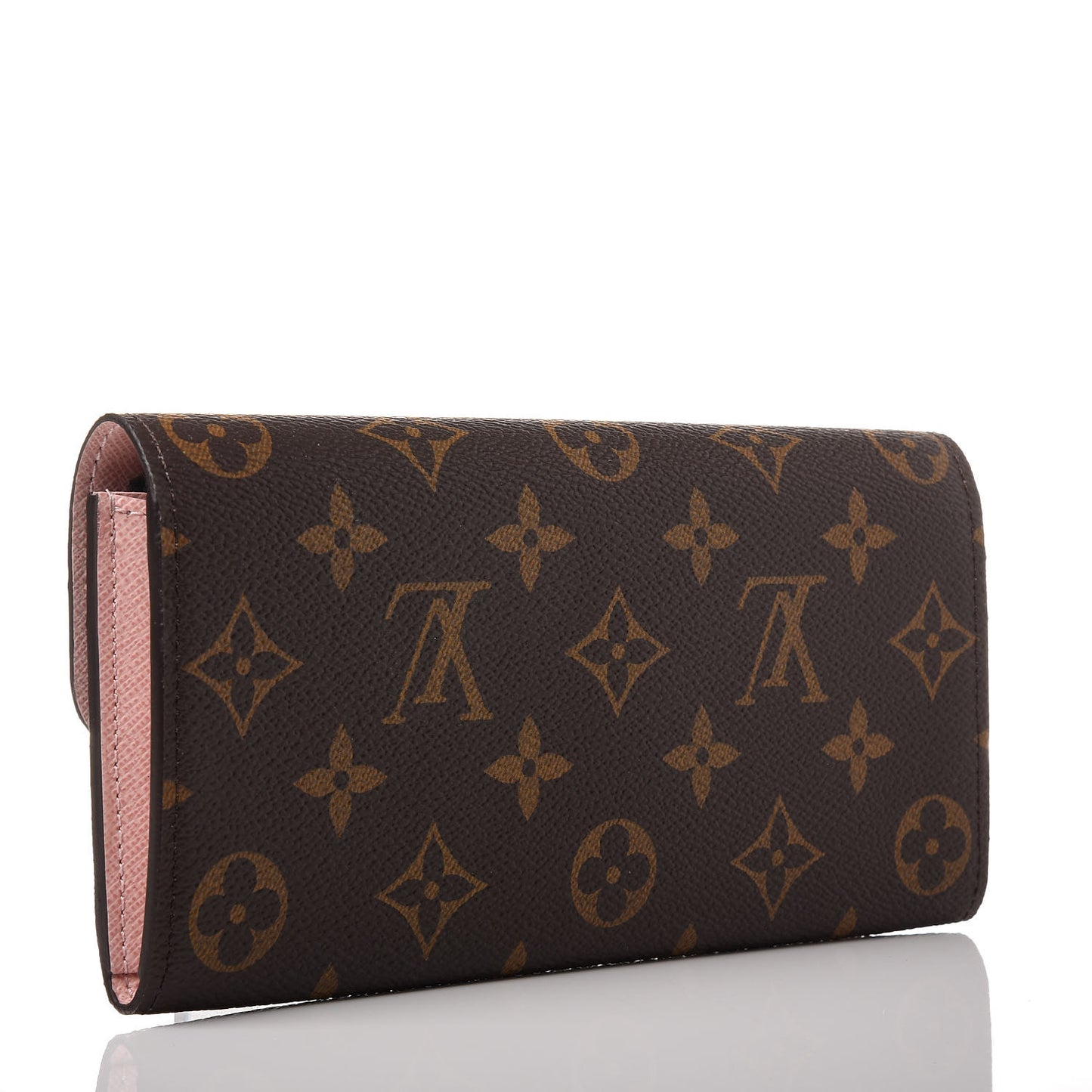 Monogram Emilie Wallet Rose Ballerine