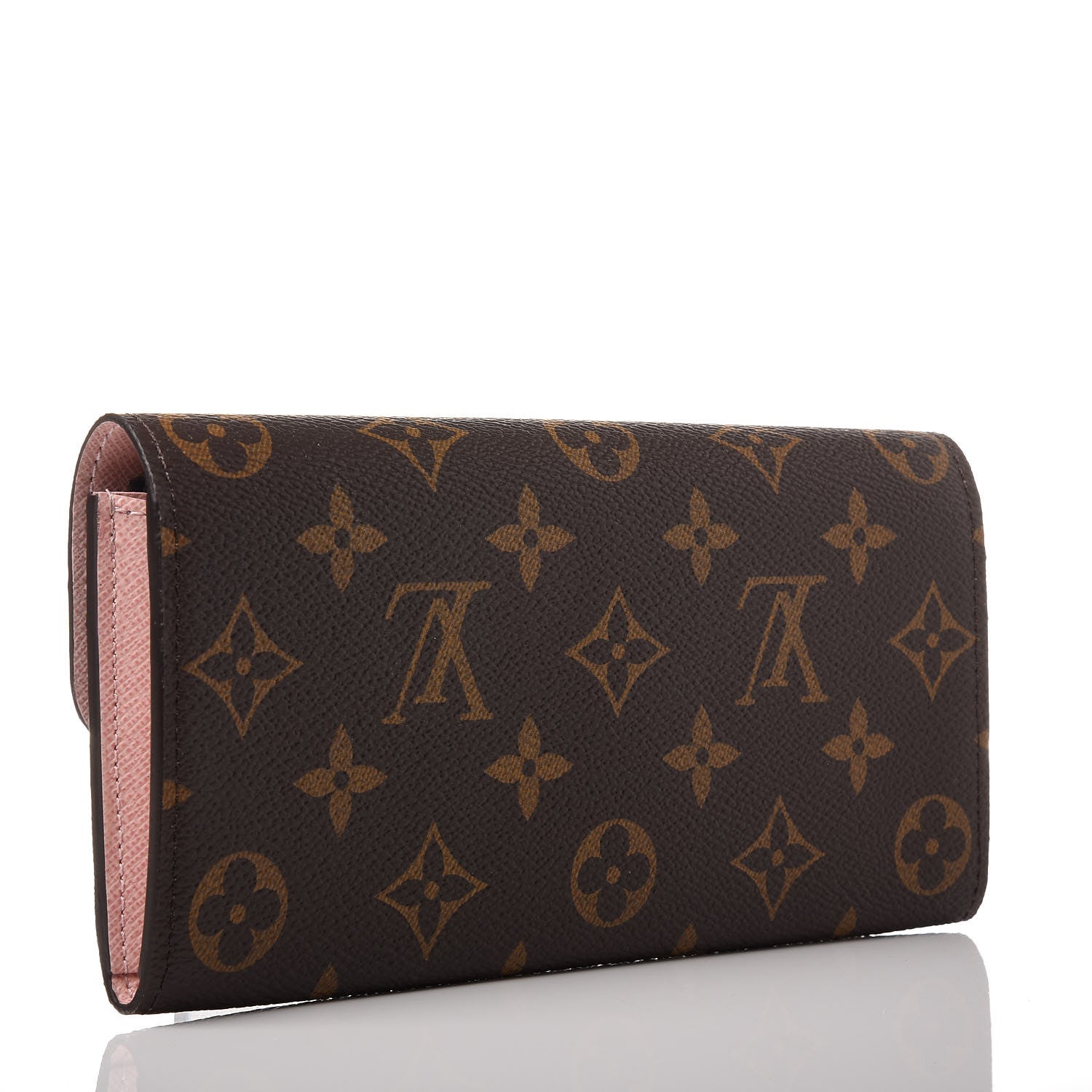 Louis Vuitton Monogram Emilie Wallet Rose Ballerine 3 of 10