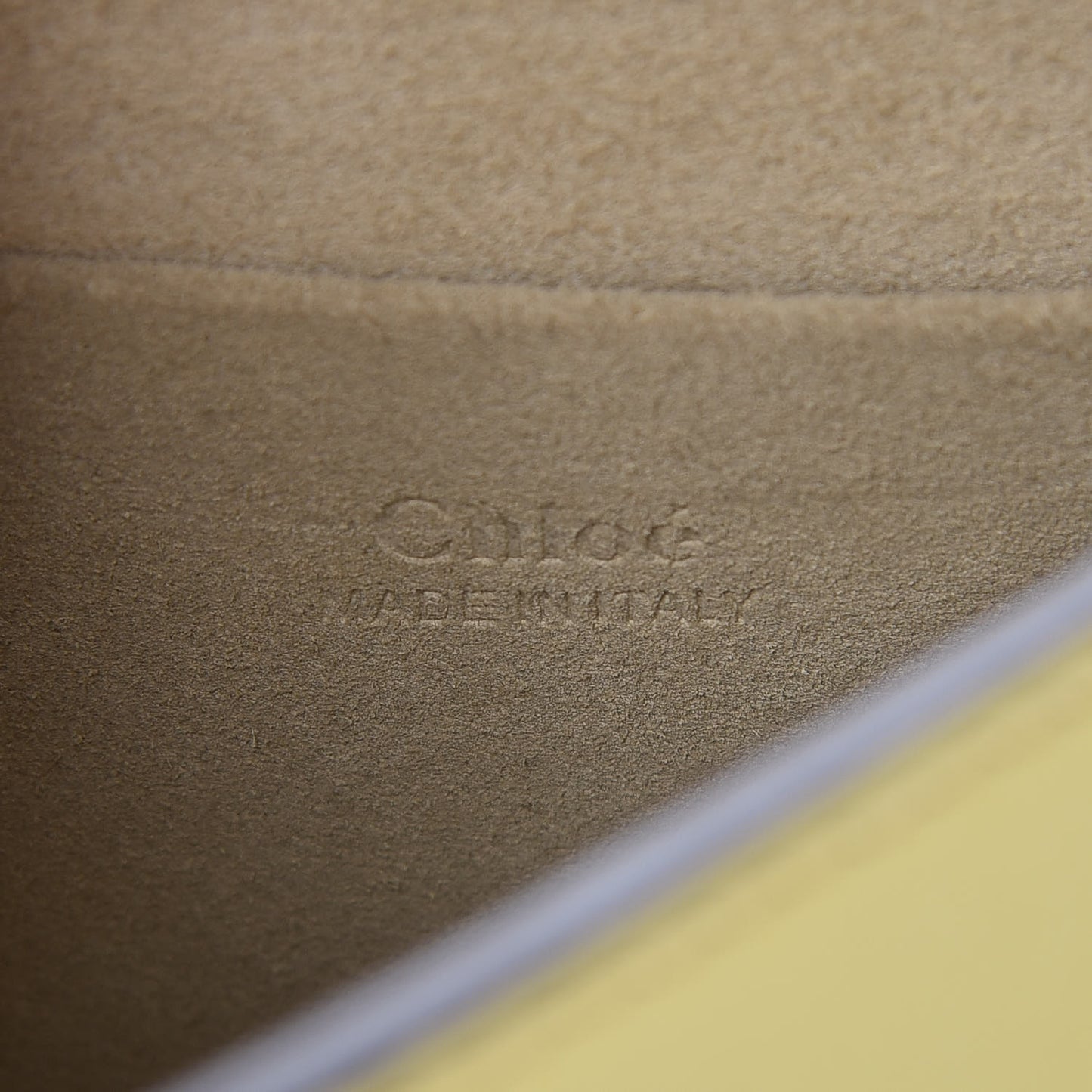 Calfskin Suede Small Nile Bracelet Bag Lemonade