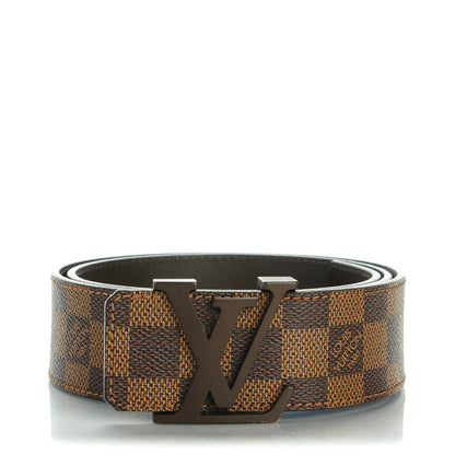 Louis Vuitton Damier Ebene 40mm LV Initiales Belt 85 34 1 of 8