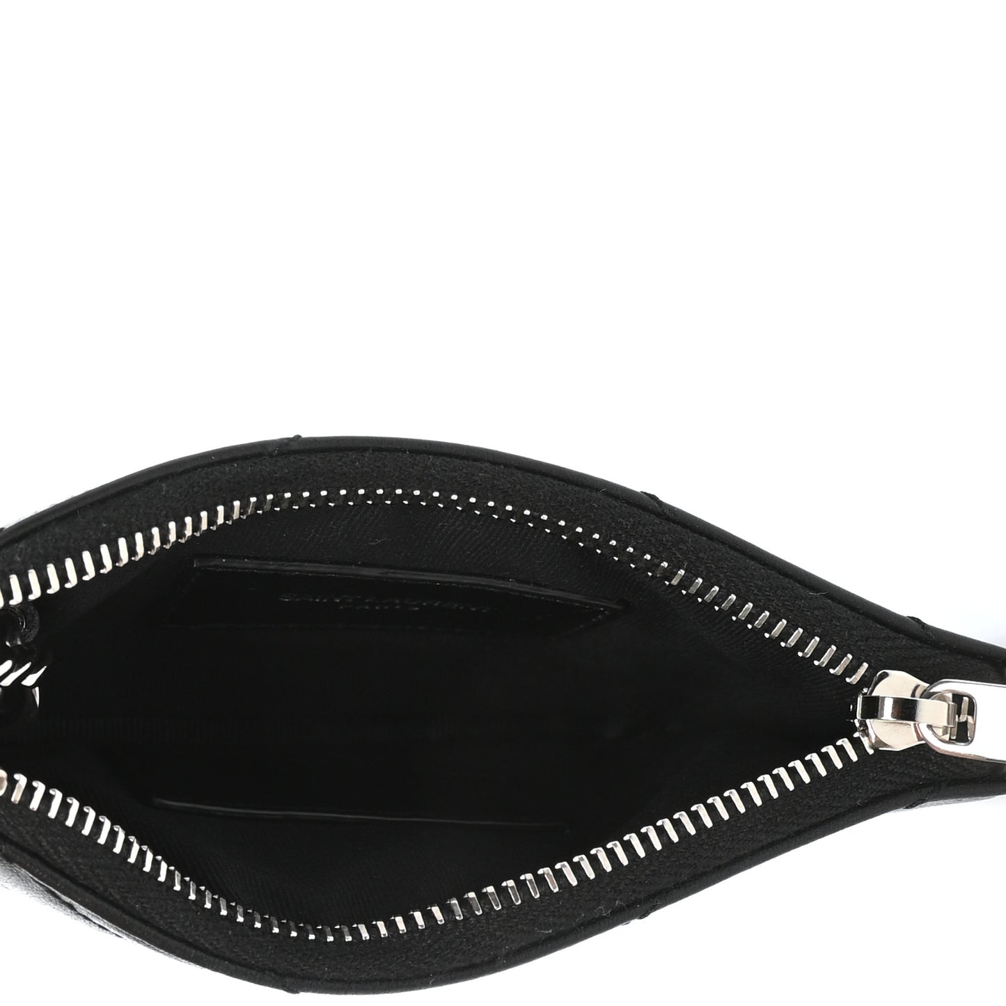 Calfskin Matelasse Monogram Key Pouch Black