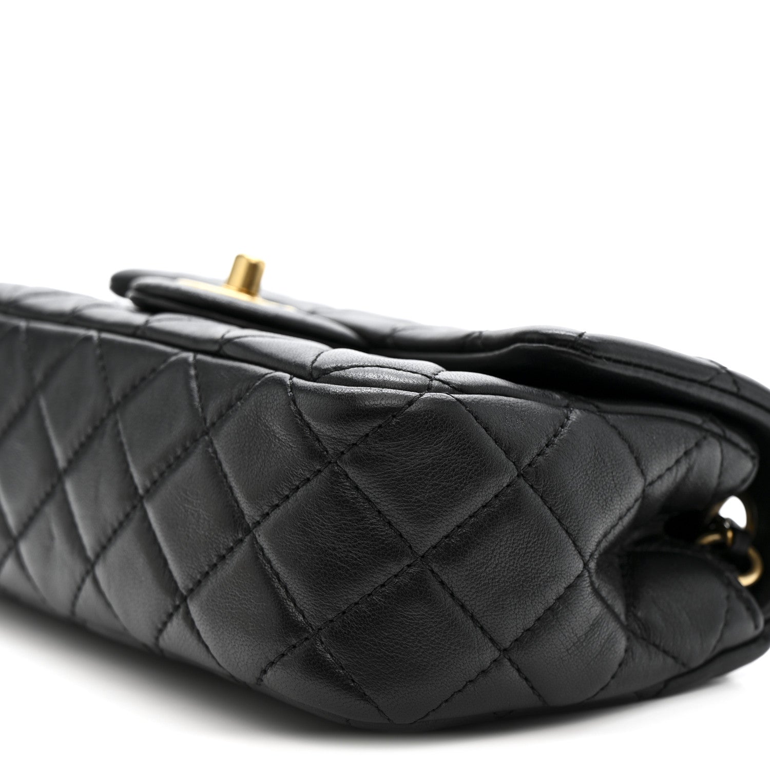 Chanel Lambskin Quilted Mini Rectangular Pearl Crush Flap Black 10 of 11