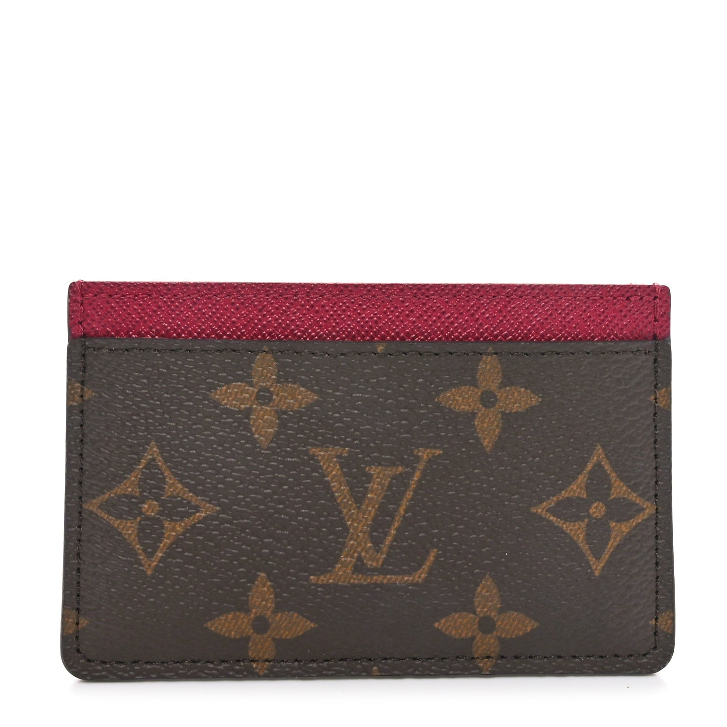 Monogram Card Holder Fuchsia