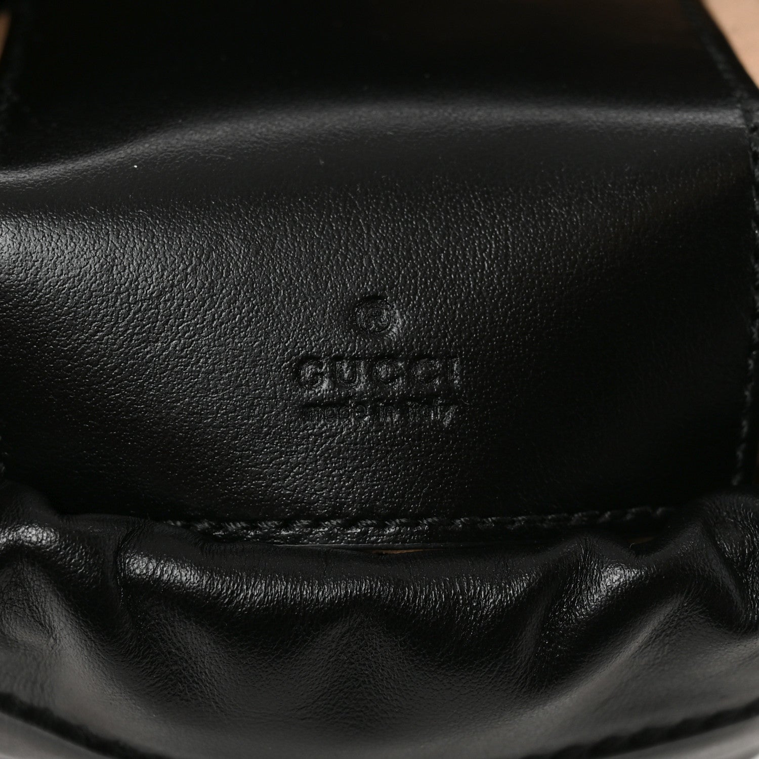 Gucci Calfskin Matelasse Mini GG Marmont 2.0 Bucket Bag Black 6 of 11
