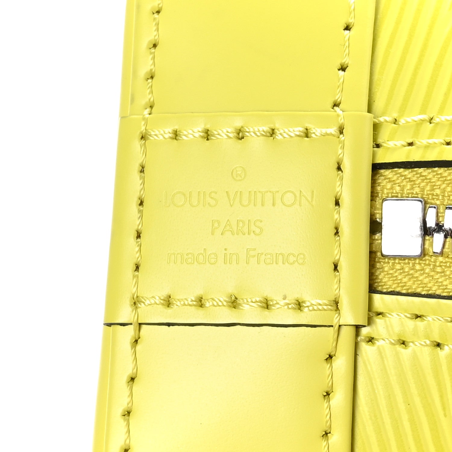 Louis Vuitton Epi Jacquard Alma BB Yellow Citron 6 of 8