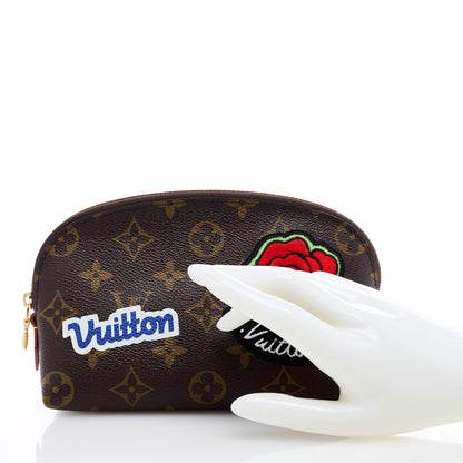Louis Vuitton Monogram Patches Cosmetic Pouch PM 2 of 6