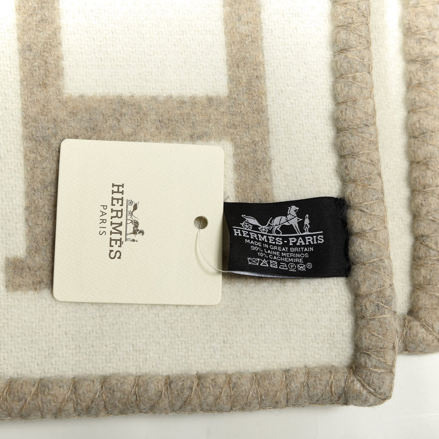 Wool Cashmere Avalon III Blanket Coco Camomille