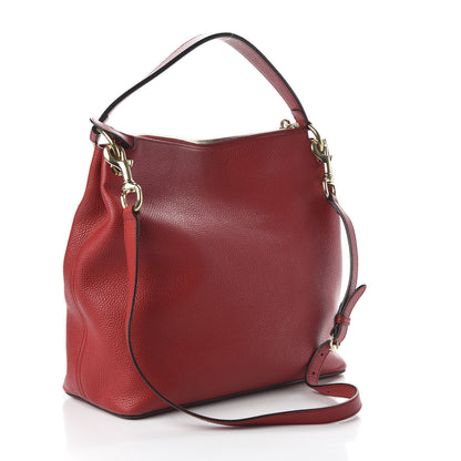 Gucci Pebbled Calfskin Large Soho Hobo Tabasco Red 4 of 11