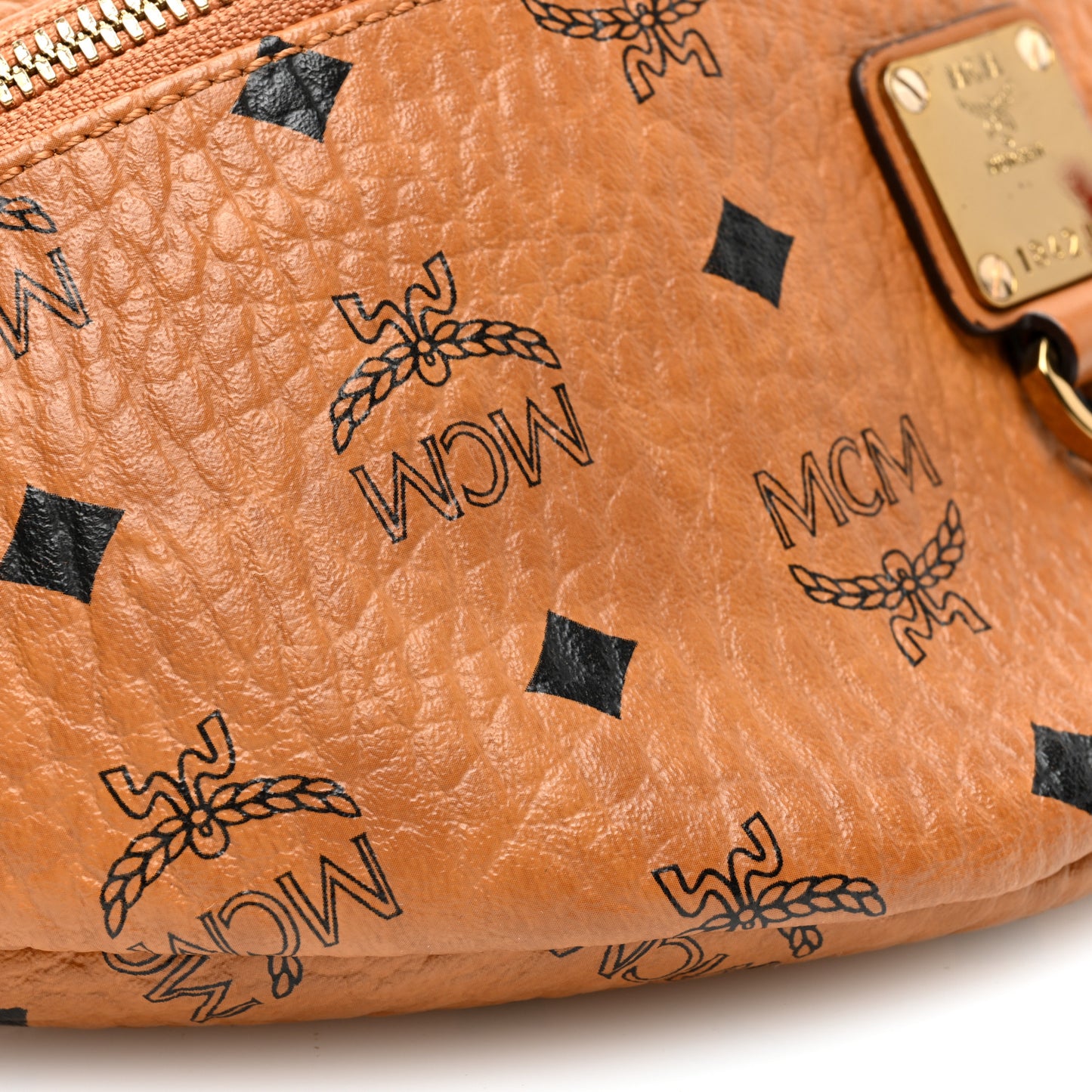 Visetos Medium Fusten Belt Bag Cognac