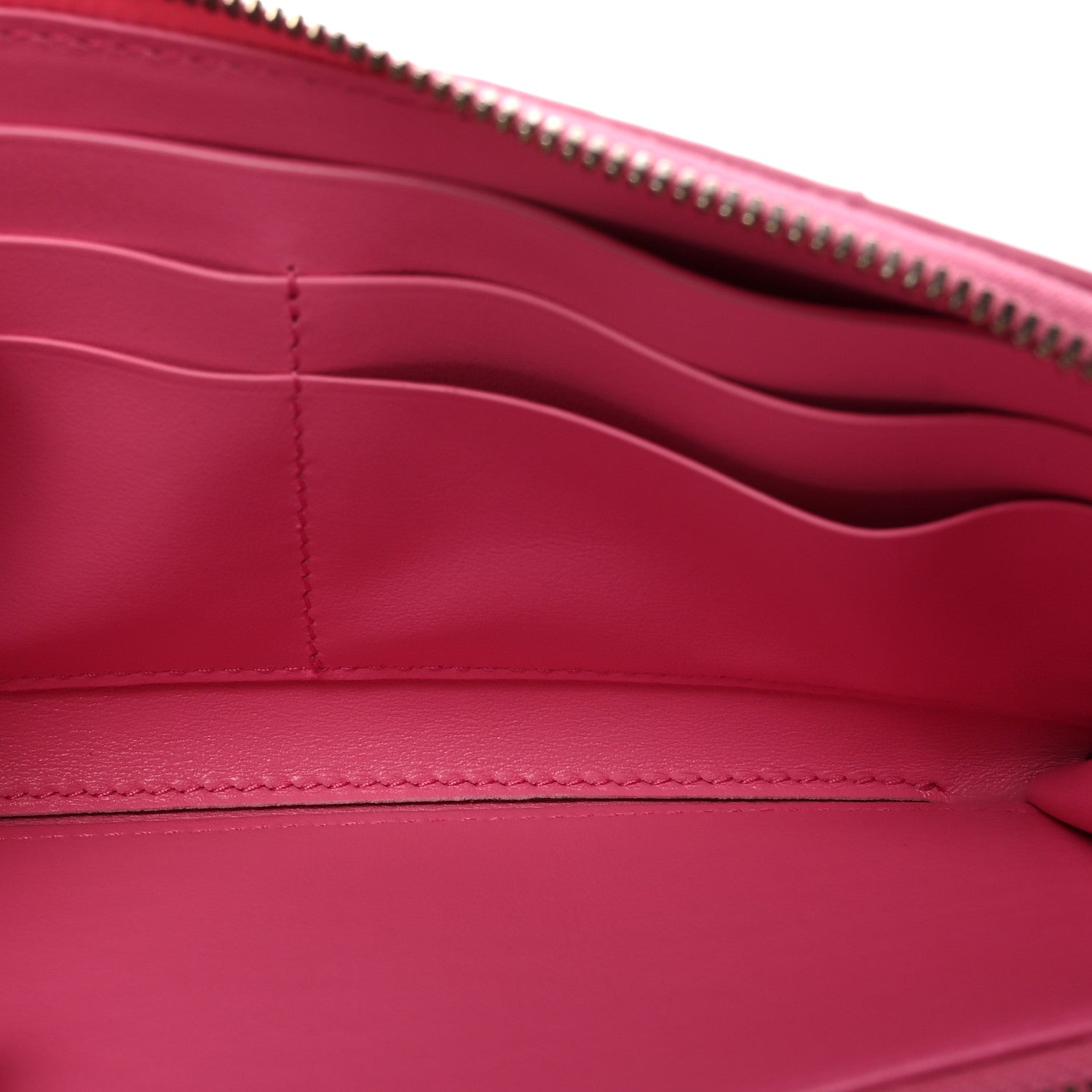 Bottega Veneta Nappa Intrecciato Zip Around Wallet Rosa Shock 5 of 7