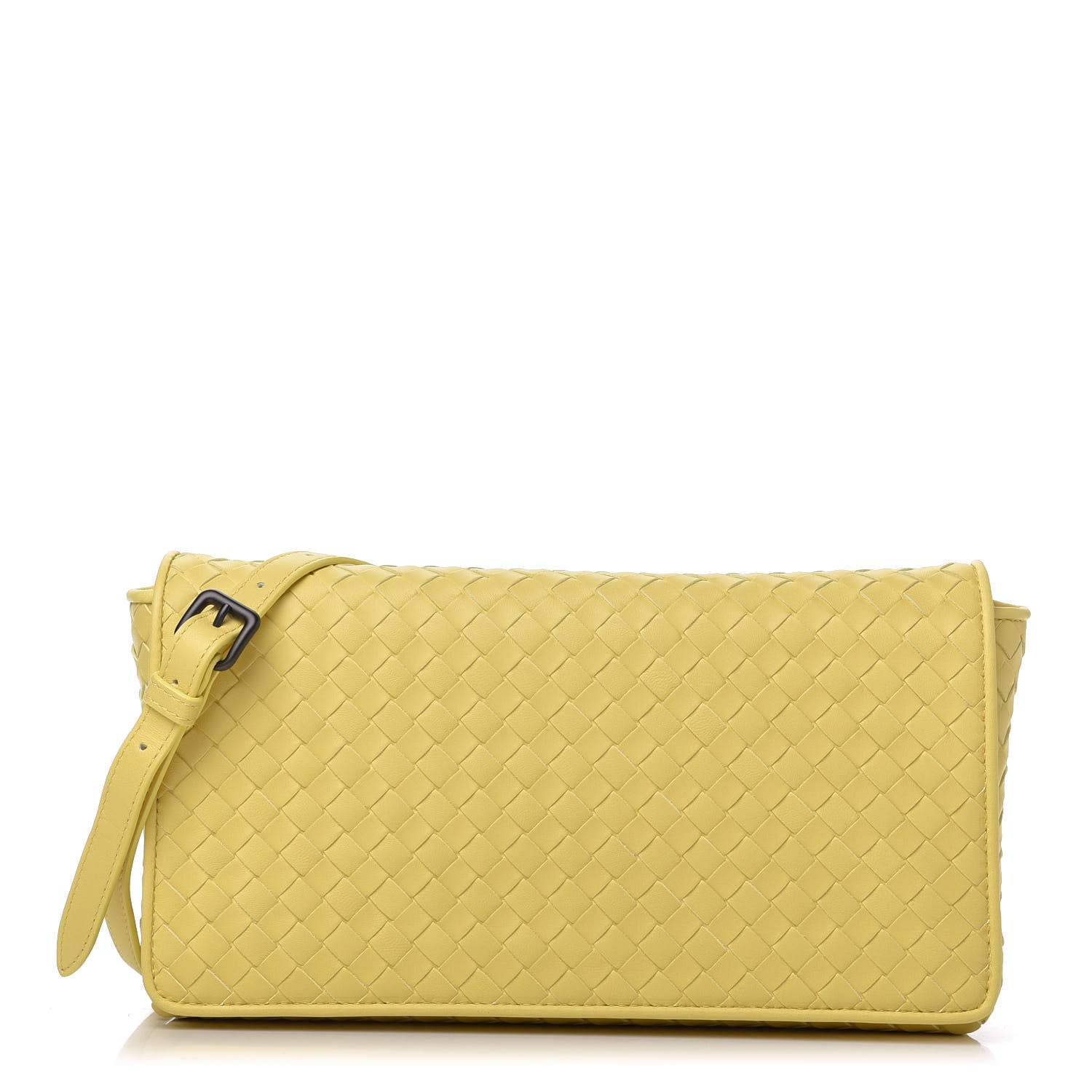 Bottega Veneta Nappa Intrecciato Dahlia Clutch Crossbody Moutarde 1 of 11