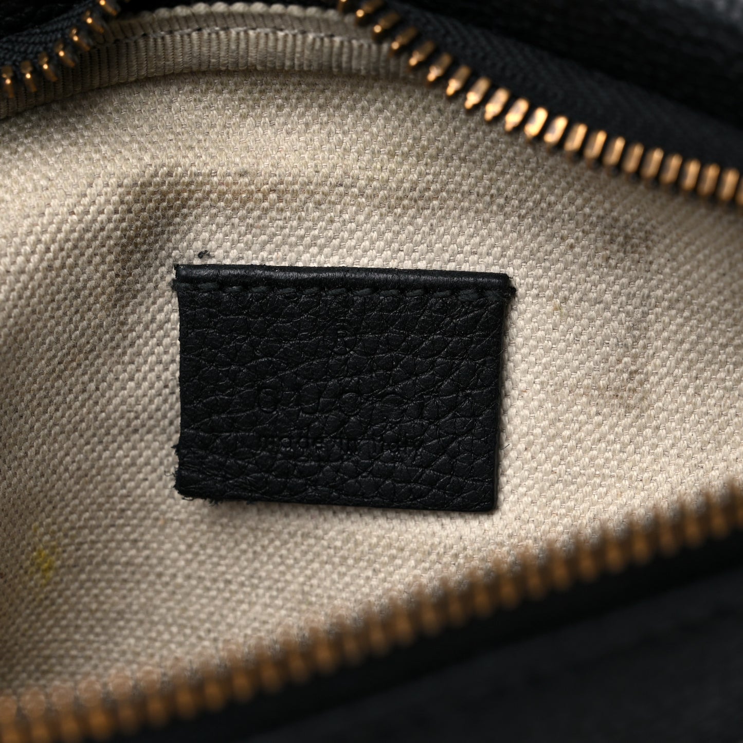 Grained Calfskin Small Logo Belt Bag Black
