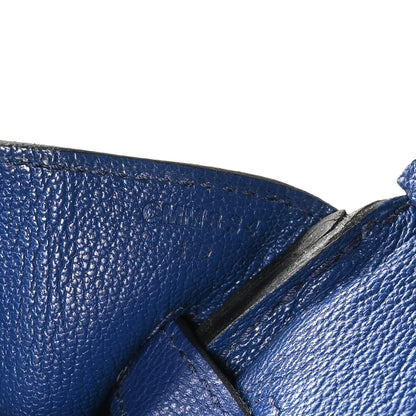 Hermes Taurillon Novillo Birkin 30 Bleu Saphir 7 of 12