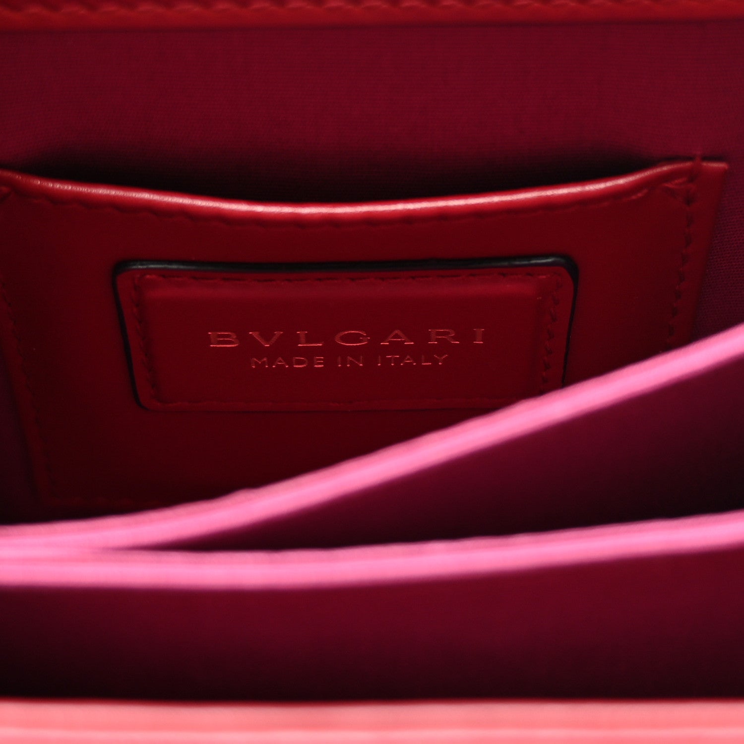 Bulgari Calfskin Serpenti Forever Top Handle Red 6 of 11