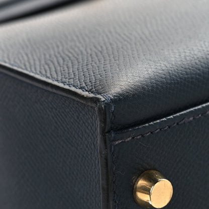 Hermes Courchevel Kelly Sellier 32 Bleu Marine 9 of 13