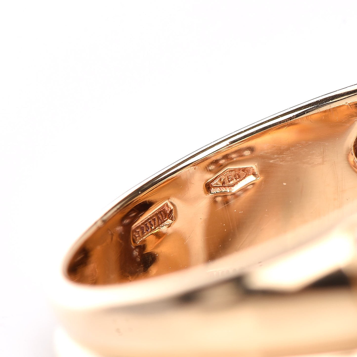 18K Yellow Gold Diamond Freshwater Pearl Passo Doppio Ring 49 5