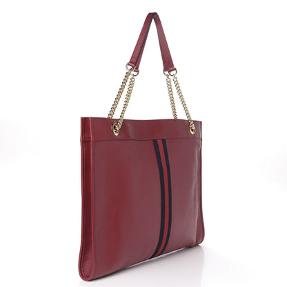 Gucci Calfskin Large Rajah Chain Tote Romantic Cherry 4 of 13