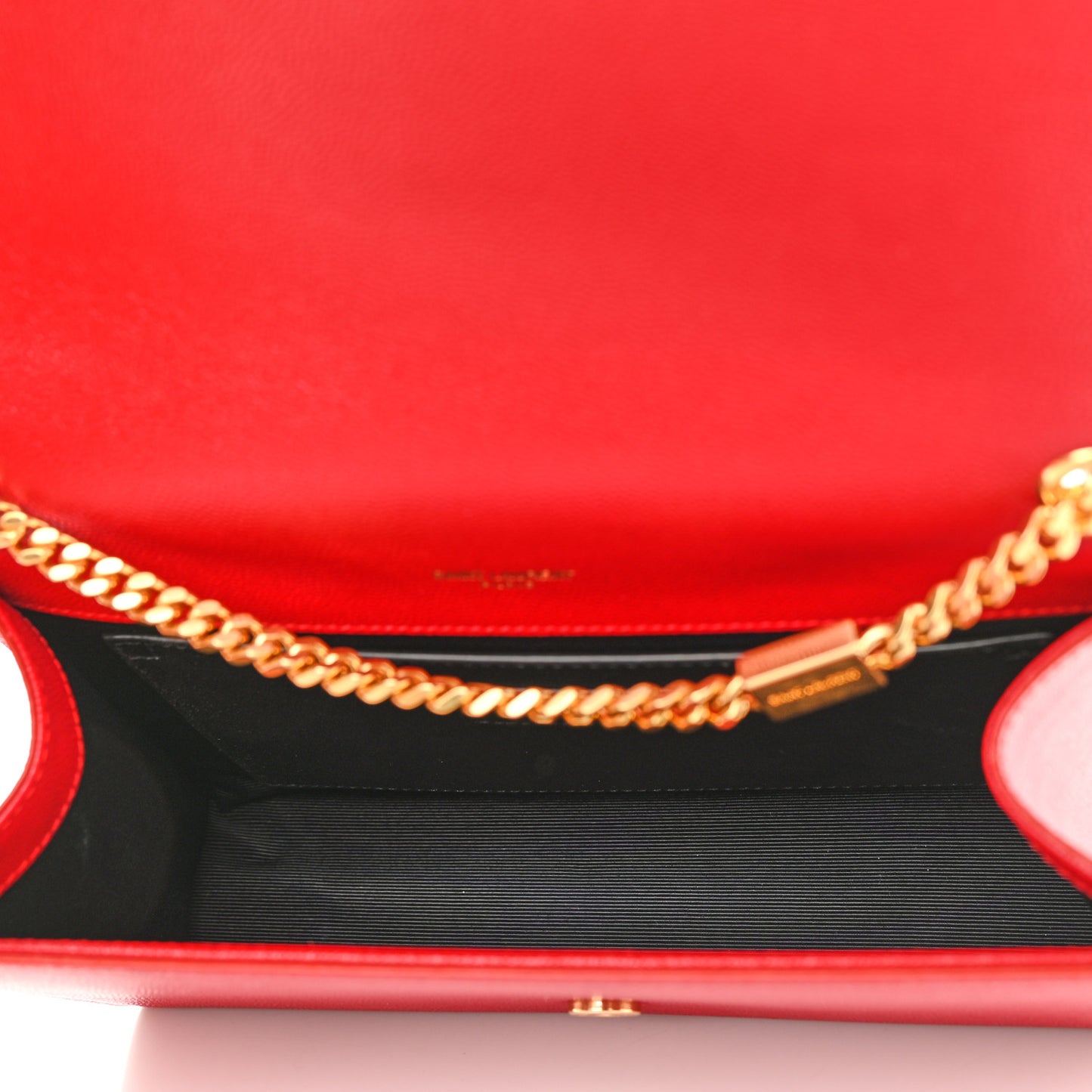 Grain De Poudre Medium Monogram Kate Satchel Red