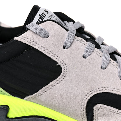 Balenciaga Nylon Suede Mens Triple S 2.0 Sneakers 41 Gris Black Jaune Fluo 7 of 10