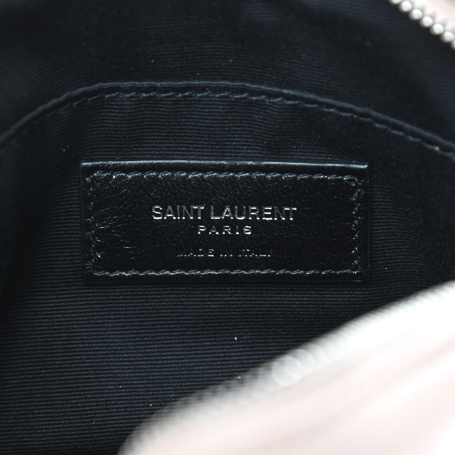 Saint Laurent Lambskin Monogram Lou Belt Bag Marble Pink 8 of 9