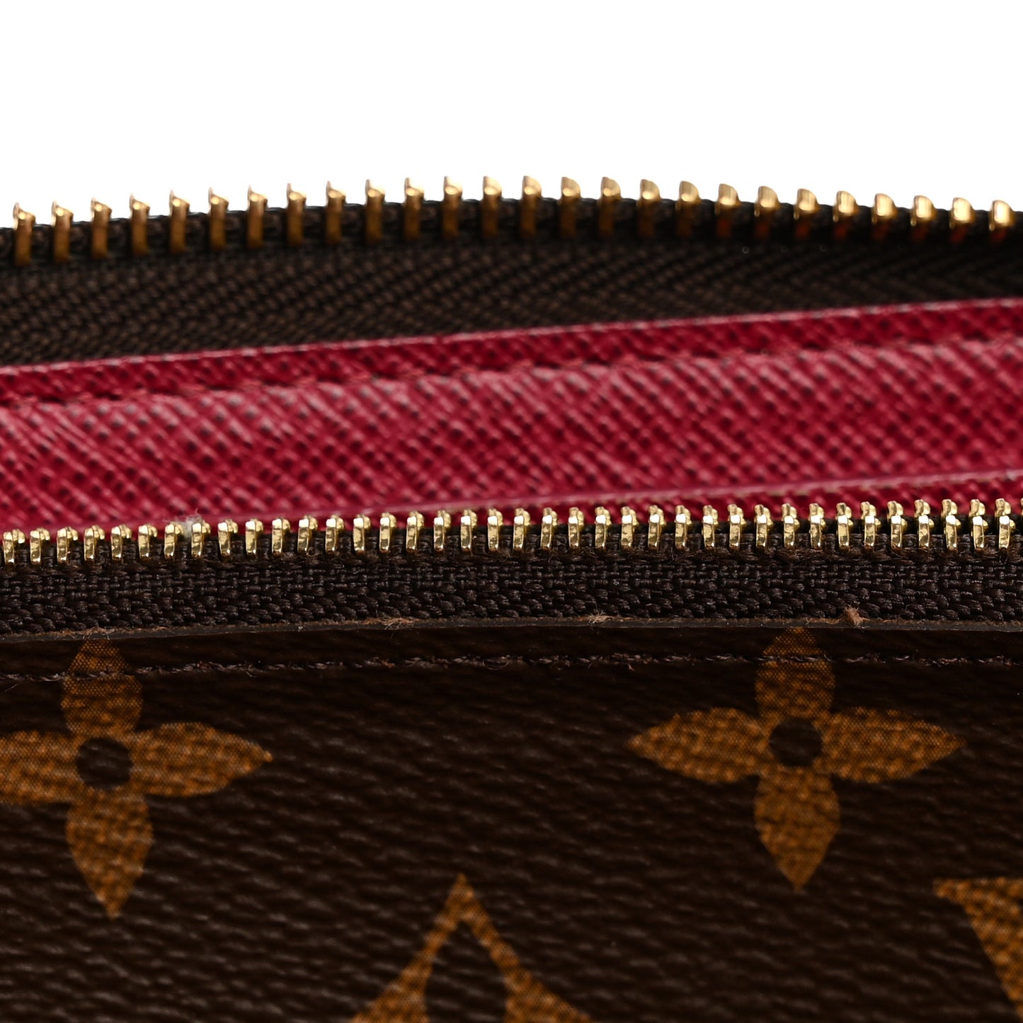 Monogram Clemence Wallet Fuchsia