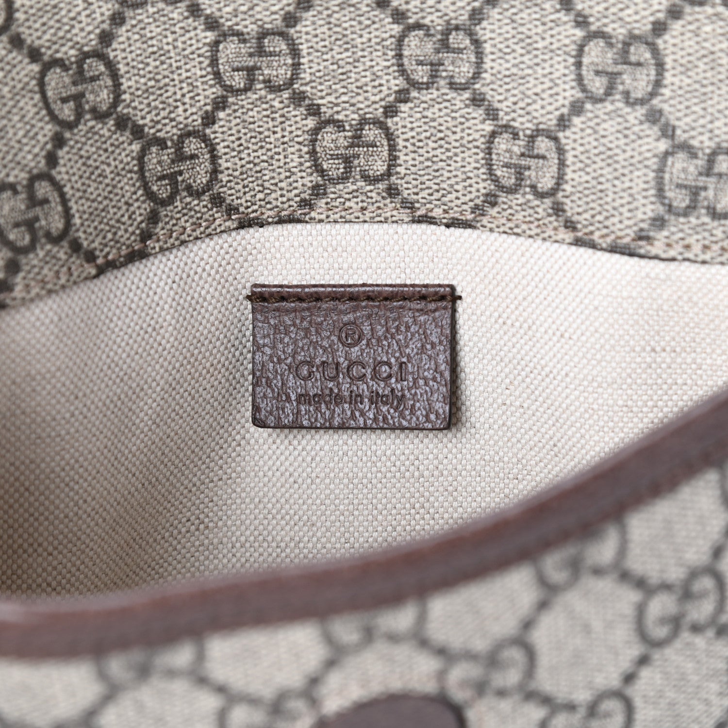 Gucci GG Supreme Monogram Neo Vintage Web Belt Bag Brown 6 of 9