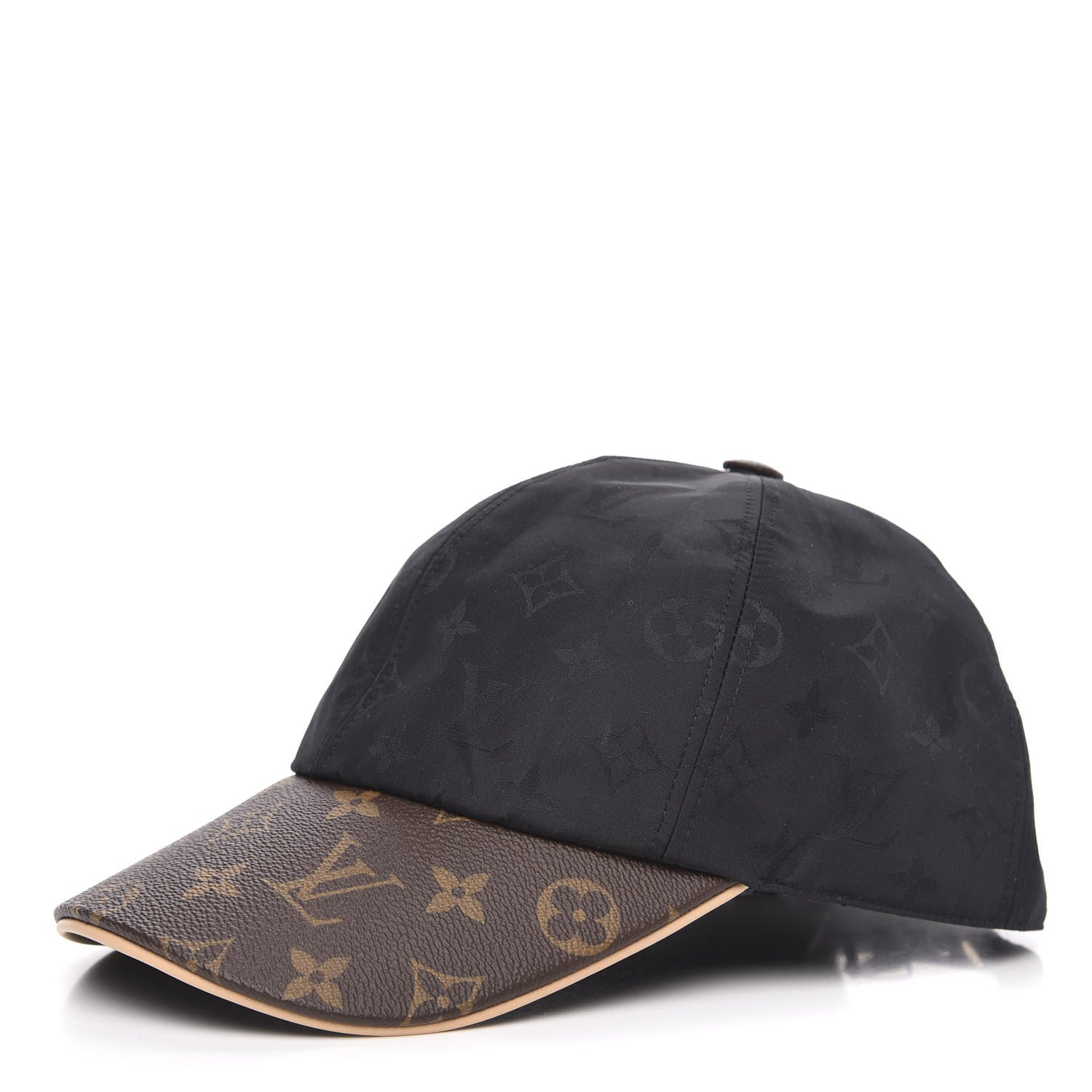 Louis Vuitton Polyester Silk Monogram LV Get Ready Cap L Black 1 of 6