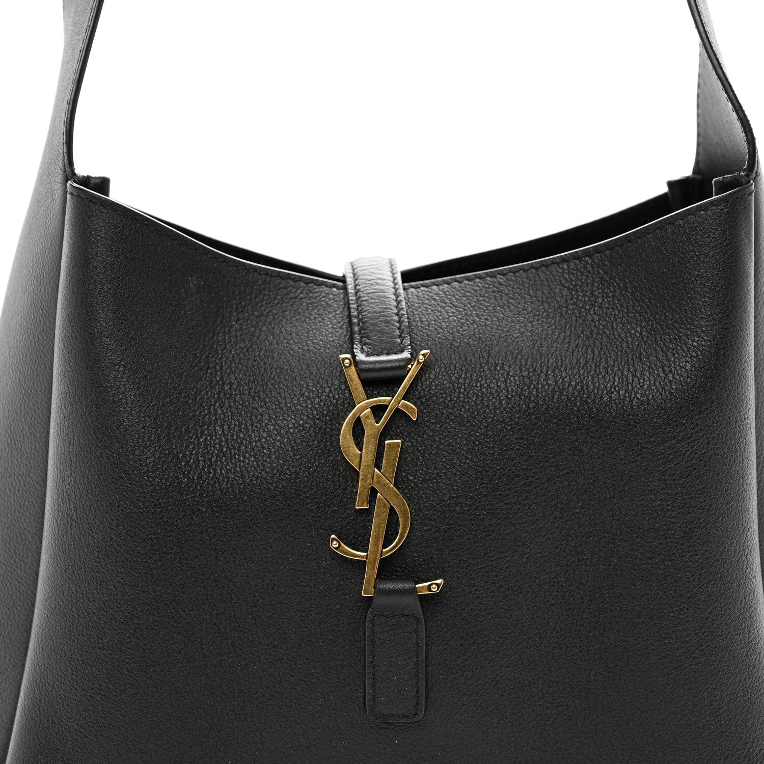 Saint Laurent Smooth Calfskin Small Le 5 A 7 Soft Hobo Black 5 of 9