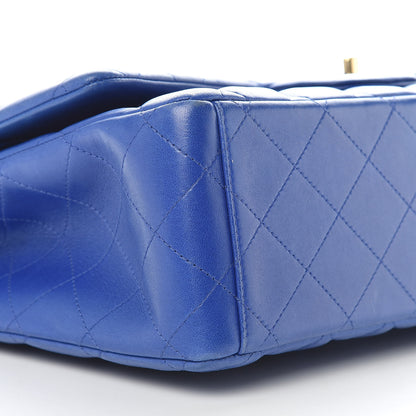 Chanel Lambskin Quilted Maxi Double Flap Blue 5 of 19