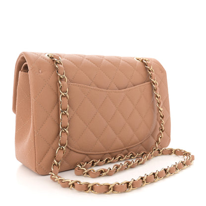 Chanel Caviar Quilted Small Double Flap Light Brown 3 of 12