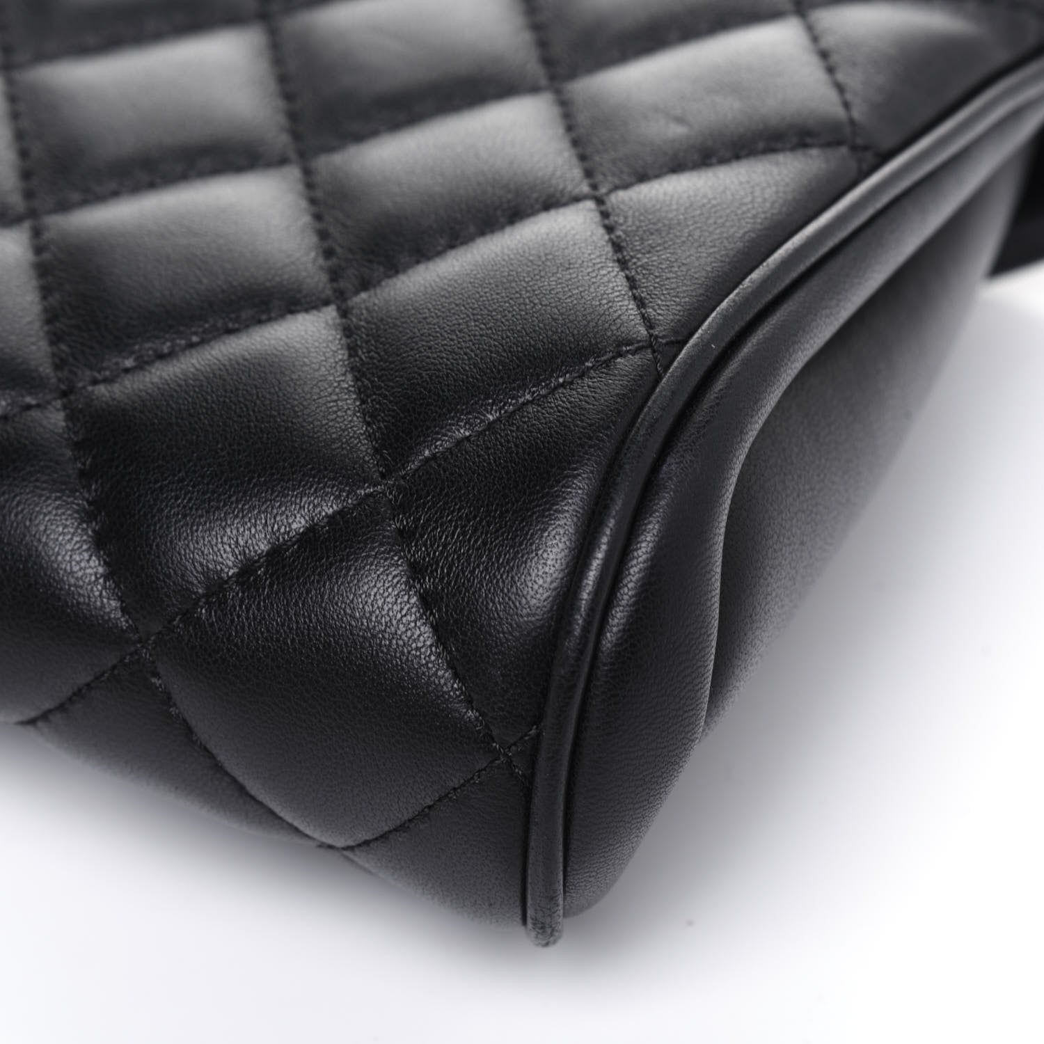 Chanel Lambskin Quilted Fold Up Again Clutch Black 15 of 17