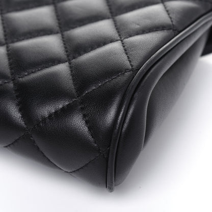 Chanel Lambskin Quilted Fold Up Again Clutch Black 15 of 17