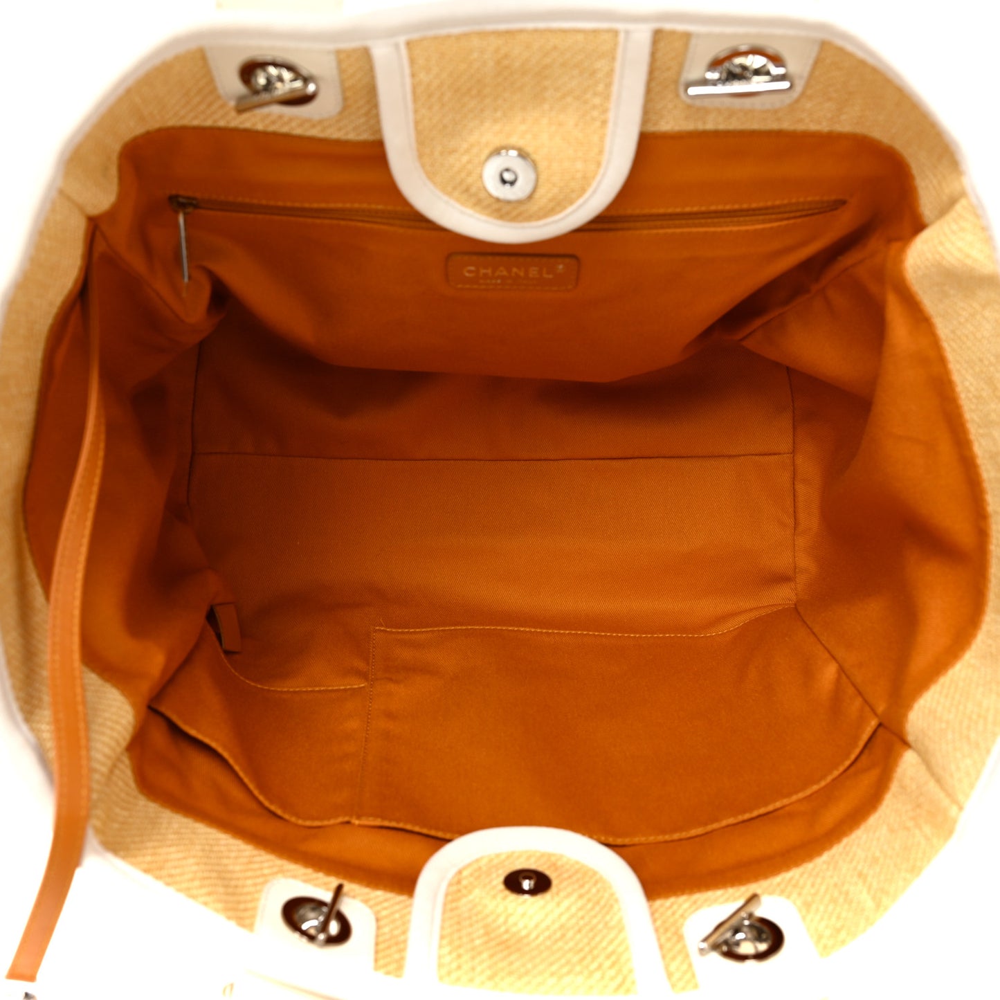 Canvas Medium Deauville Tote Light Yellow