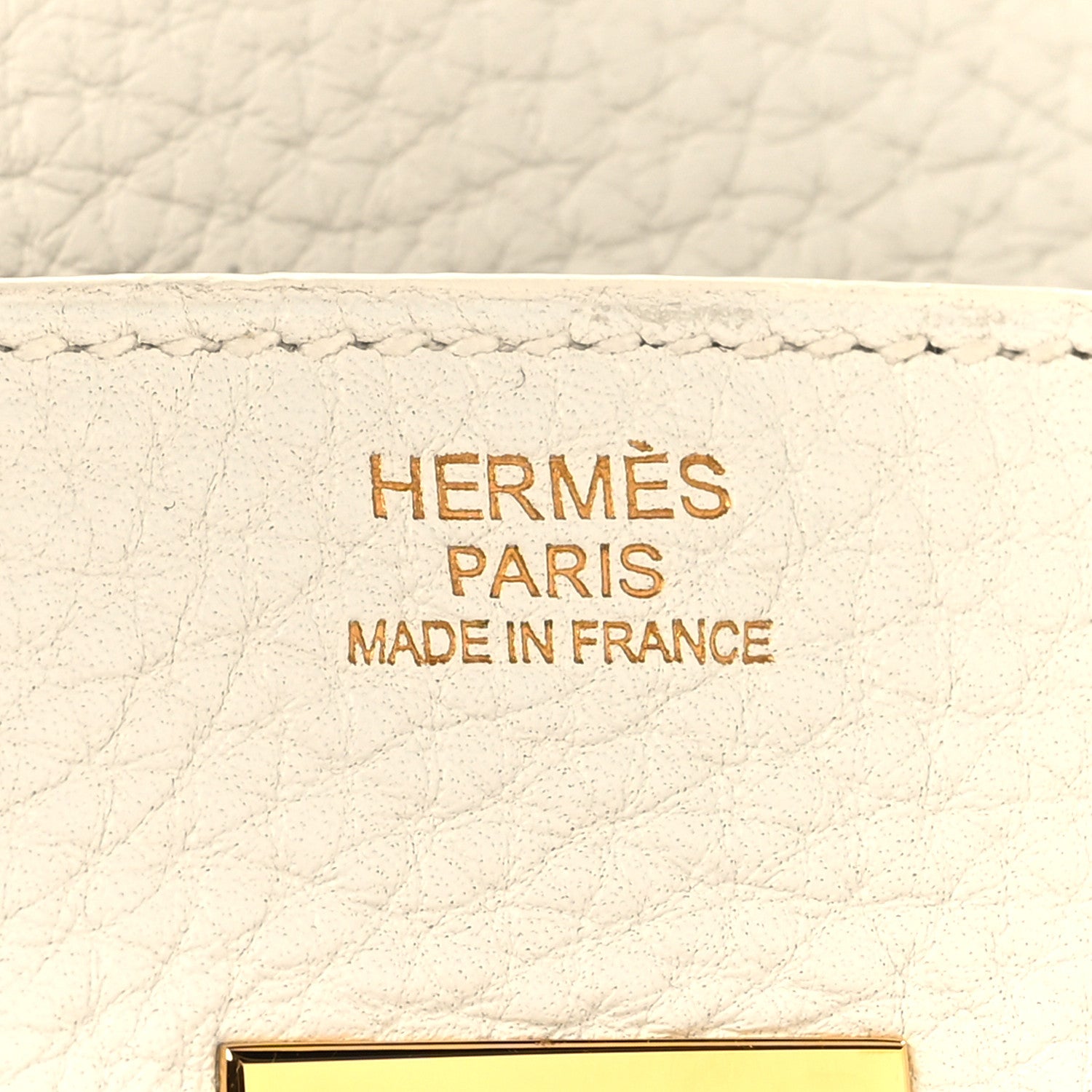 Hermes Taurillon Clemence Birkin 30 White 6 of 12