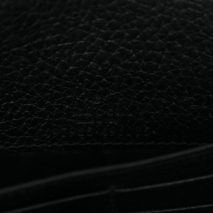 Gucci Calfskin Mini GG Marmont Chain Wallet Black 5 of 13