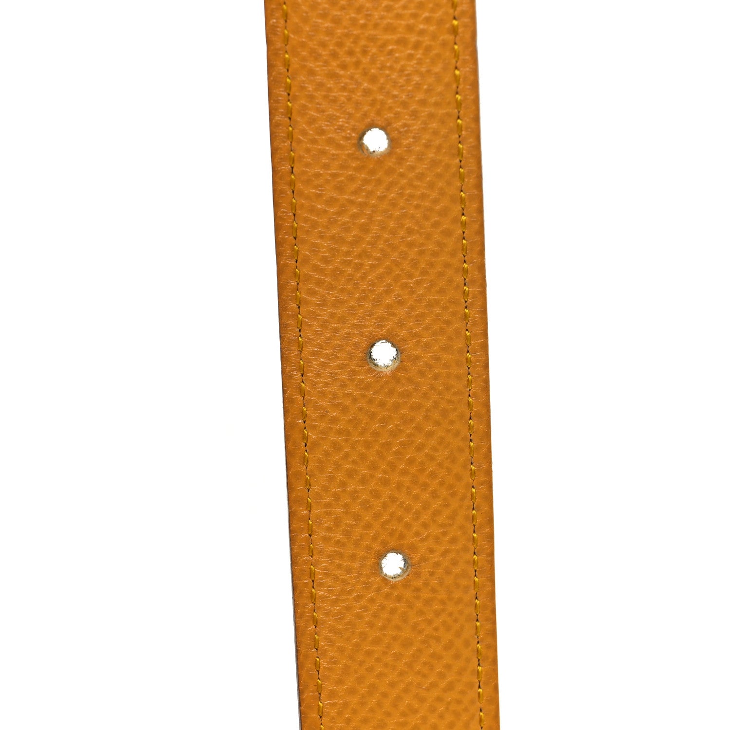 Hermes Courchevel 24mm Mini Constance H Belt 65 Jaune Bleu Marine 4 of 6