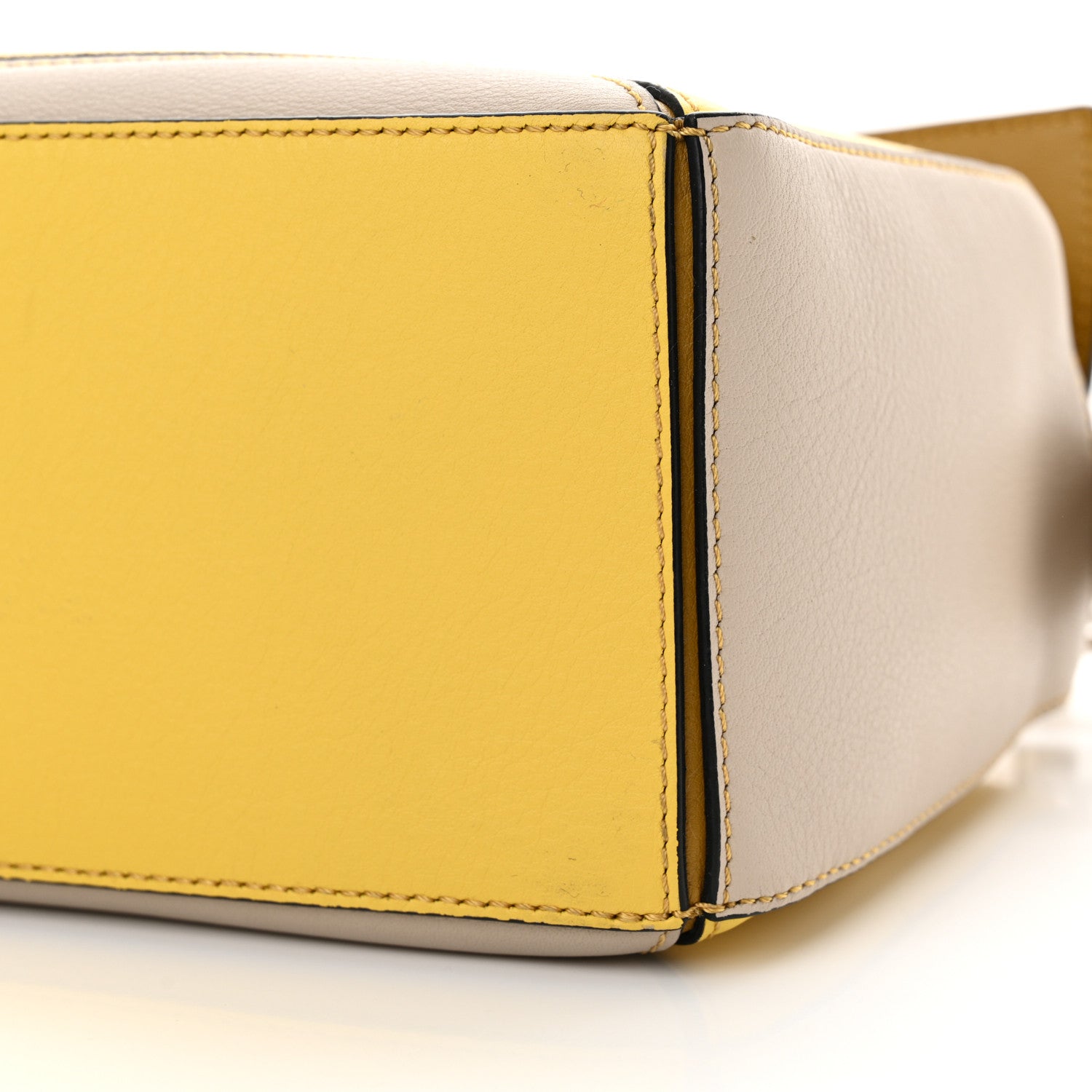 Loewe Grained Calfskin Small Puzzle Bag Ocre Yellow 10 of 11