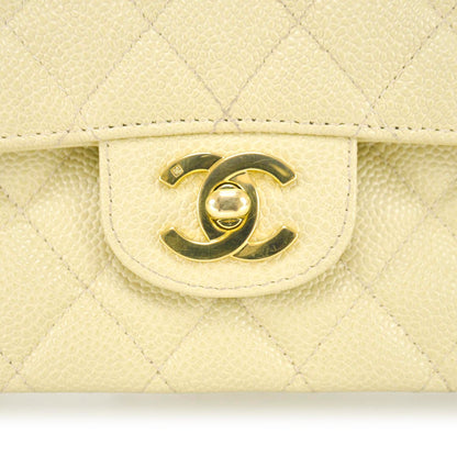 Chanel Caviar Quilted Medium Double Flap Beige 7 of 12