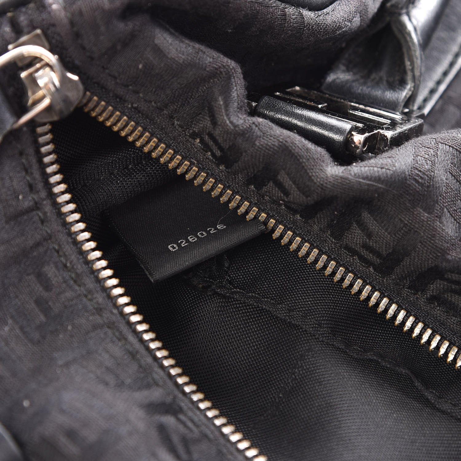 Fendi Zucchino Vitello Small Boston Black 11 of 14