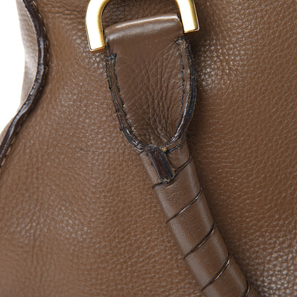 Chloe Calfskin Medium Marcie Satchel Barbour Khaki 17 of 19