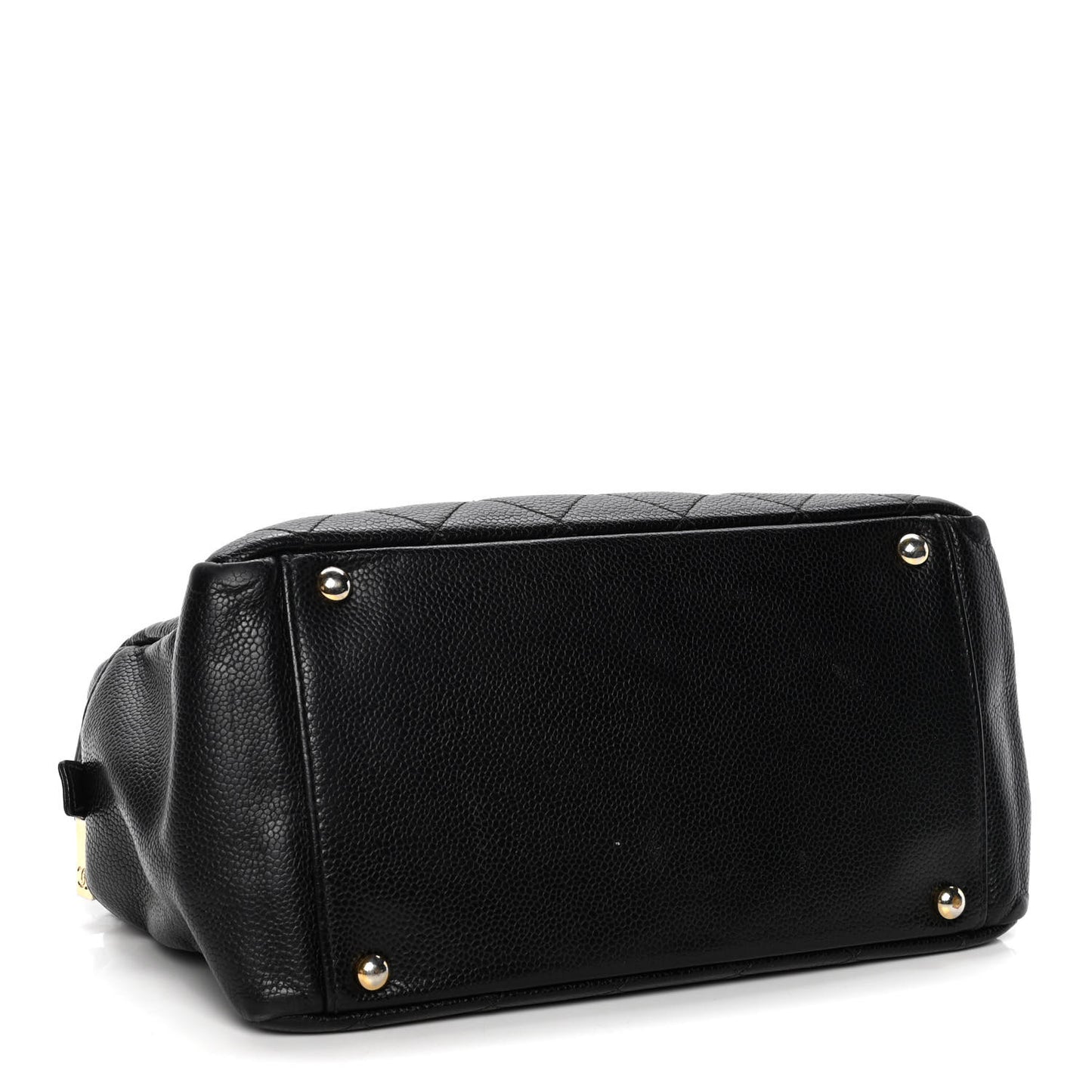Caviar Quilted Petit Timeless Tote PTT Black