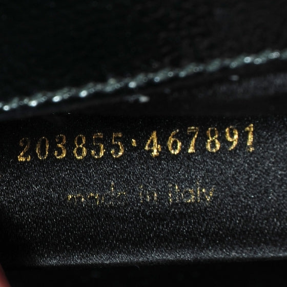Saint Laurent Textured Patent Monogram Large Belle De Jour Clutch Black 7 of 7