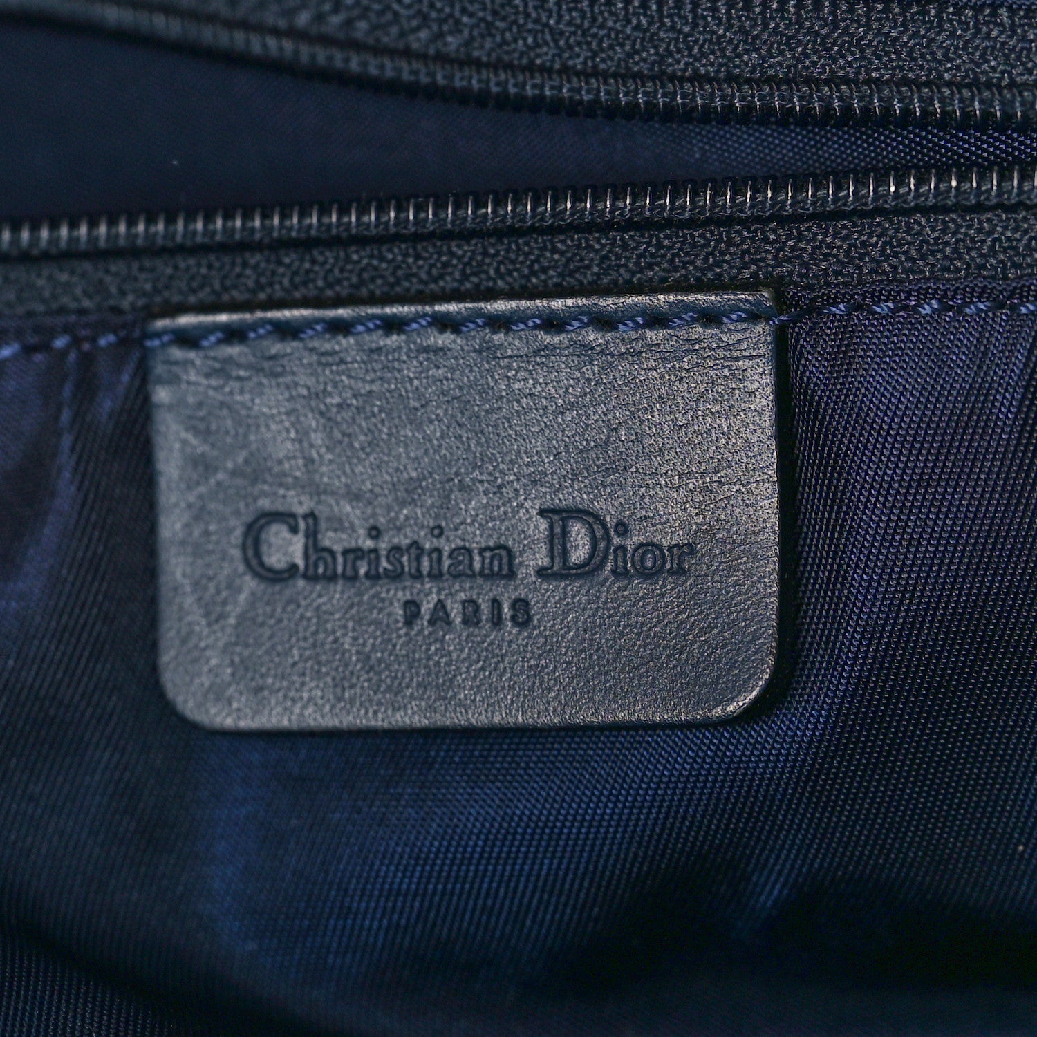 Christian Dior Monogram Boston Navy Blue 5 of 16