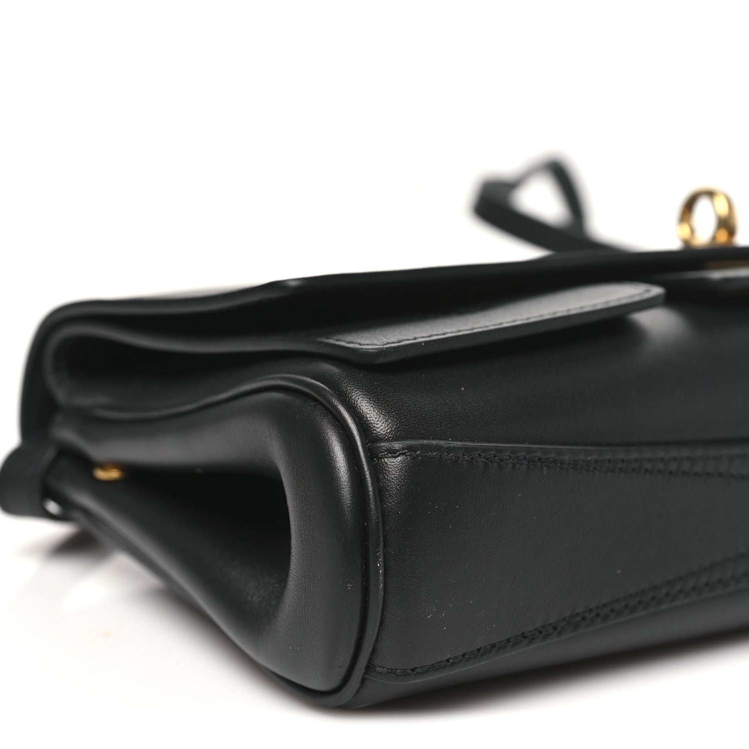 Balenciaga Smooth Calfskin Small Bel Air Clutch On Strap Black 8 of 9