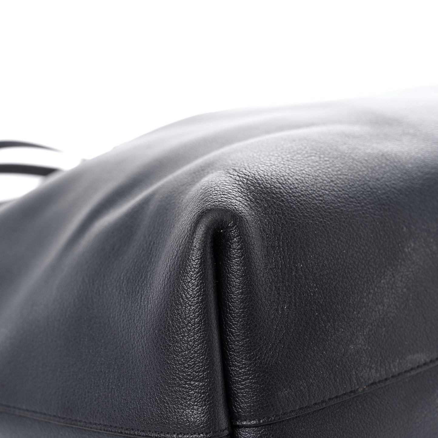 Calfskin Large Shopping Tote Black