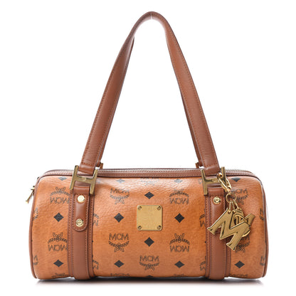 MCM Visetos Boston Bag Cognac 1 of 11