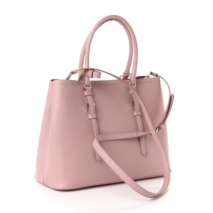 Prada Saffiano Cuir Small Double Handle Tote Pesco 3 of 10