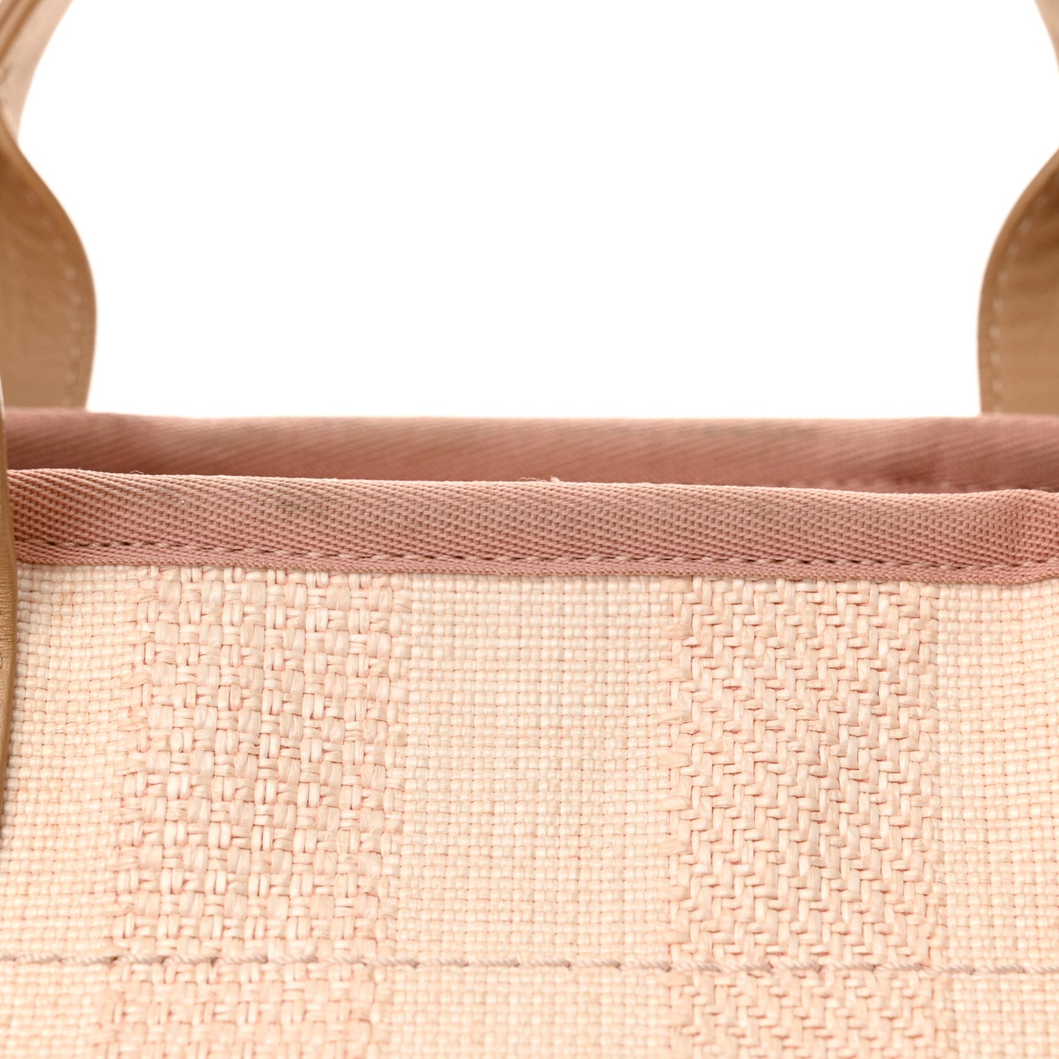Chanel Mixed Fibers Calfskin Striped Medium Deauville Tote Light Pink 14 of 16