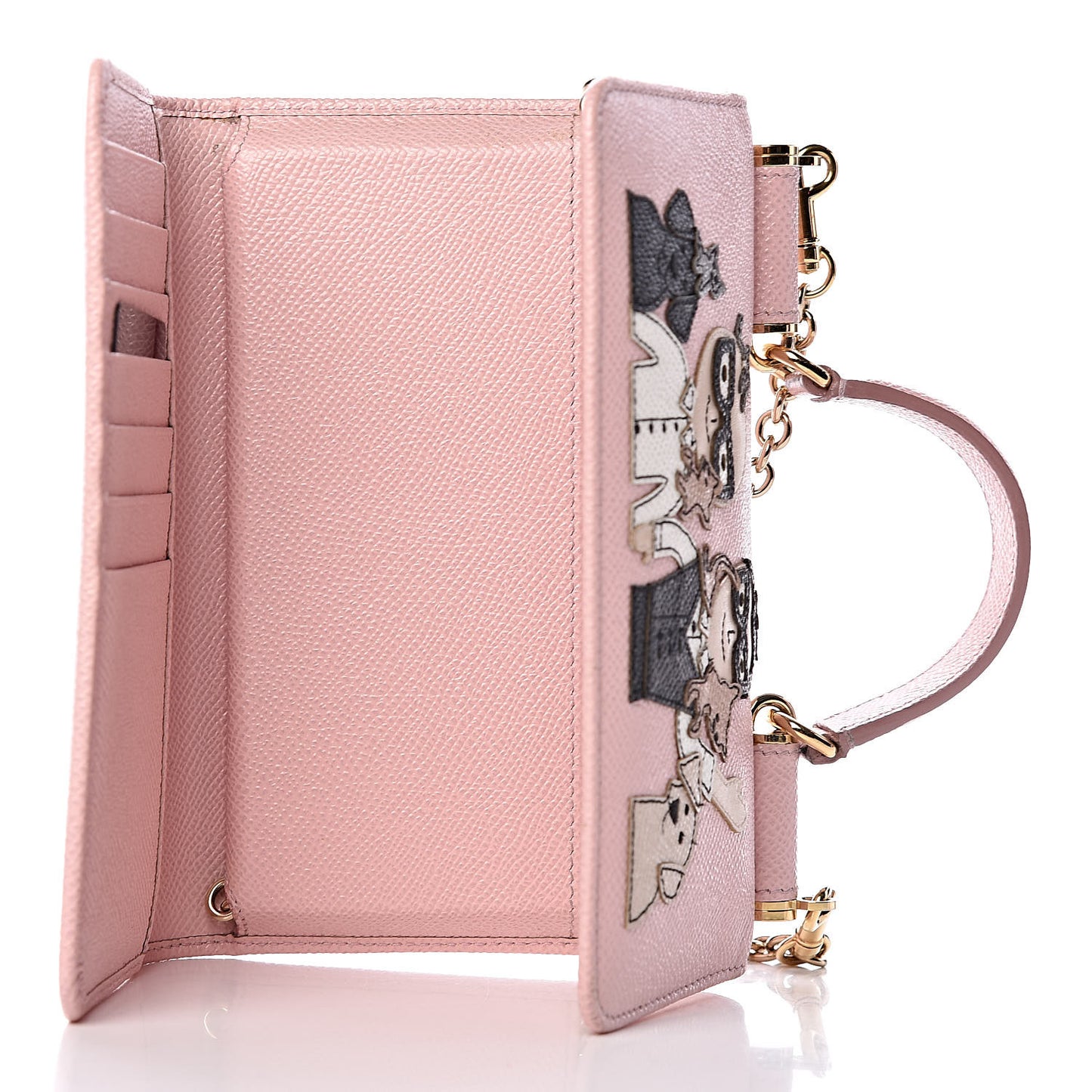 Dauphine Family Patch Mini Von Bag Rosa Carne