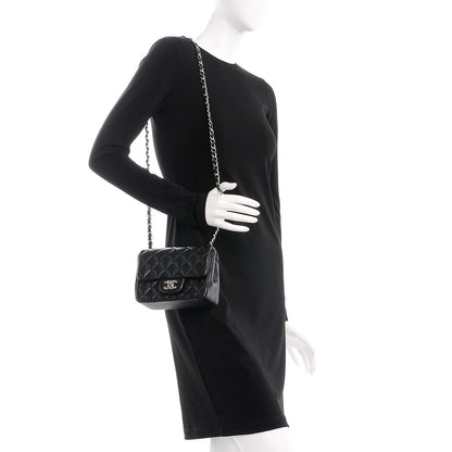 Chanel Lambskin Quilted Mini Square Flap Black 2 of 8